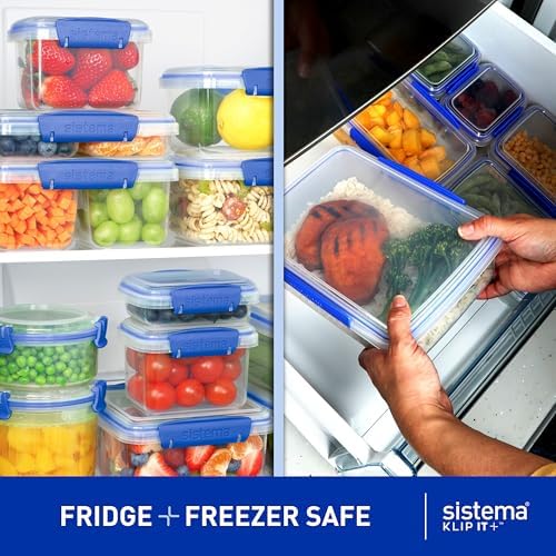 Sistema KLIP IT Large 5L Food Storage Container, Airtight & Stackable, Dishwasher, Freezer, & Microwave-Safe, BPA-Free - Image 5