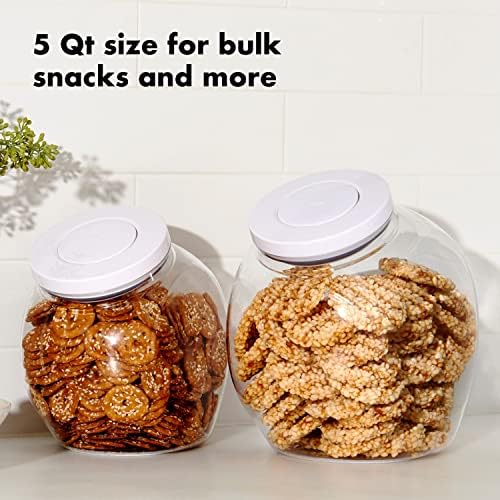 OXO Good Grips 5.0 Qt POP Large Cookie Jar - Airtight Food Storage- for Cookies and More (Pack of 4) - Image 5