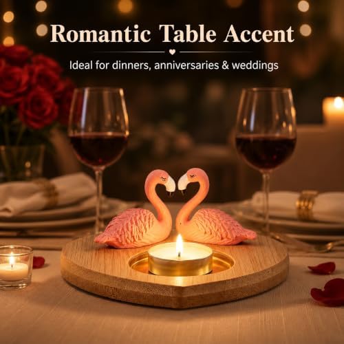 Pink Flamingo Candle Holder, Tea Light Holder for Romantic Decor - Image 5