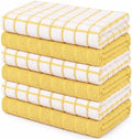 Bumble Kitchen Towels (6-Pack), 16"x28", 100% Cotton Dish Towels - Yellow by BumbleTowels