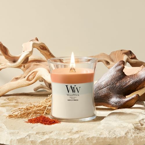 WoodWick Vanilla Embers Trilogy Tri-Scented Candle, Crackling Wick, 9.7oz - Image 2