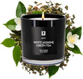 Lulu Candles White Jasmine & Green Tea Scented Soy Blend Jar Candle, 9 Oz. by LULUCANDLES