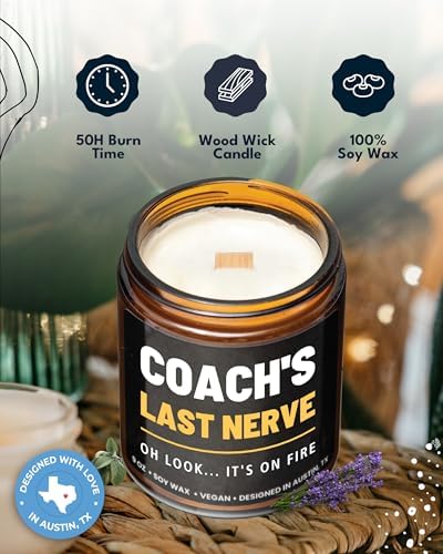 Funny Coach Candle, Coach Gifts for Women & Men, Appreciation Gifts for Coaches, Sports Themed Gift, Coach's Last Nerve, Soccer, Baseball, Volleyball, Basketball, Soccer, Hockey, Christmas, Birthday - Image 2