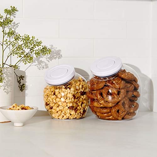 OXO Good Grips 3.0 Qt POP Medium Cookie Jar - Airtight Food Storage - for Snacks and More, White and Clear (Pack of 8) - Image 6