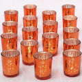 DARJEN 24Pcs Orange Votive Candle Holders Tea Lights Candles Holders by DARJEN