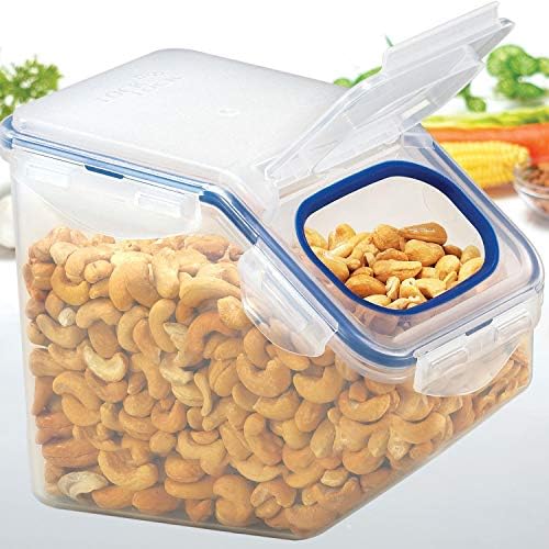 LocknLock Easy Essentials Food Lids (Flip-top) / Pantry Storage Containers, BPA Free, Top-10 Cup-for Snacks, Clear (Pack of 2) - Image 6