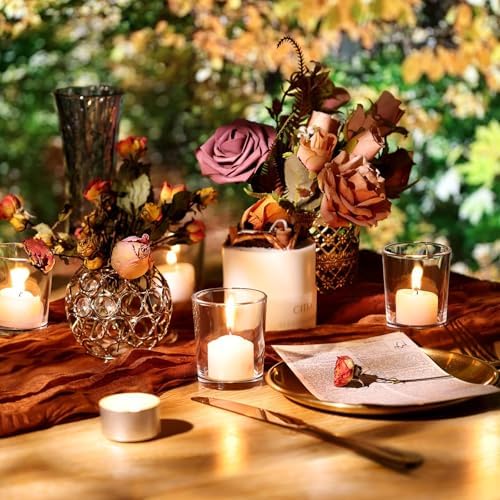 Letine 36-Pack Votive Candle Holders, Clear Glass Tea Light Holders - Image 3