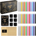 Wyspell 36 Colored Spell Candles Set | 5" x 1/2" | Witchcraft & Decor by WYSPELL