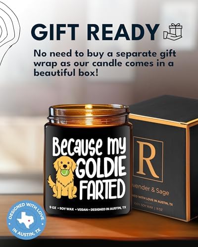 Funny Goldie Candle, Golden Retriever Gifts for Women and Men, Unique Funny Pet-Themed Gift Ideas, Best Present for Pet Lovers, Perfect Present for Dog Mom and Dog Dad, Birthday, Christmas, Gift-Ready - Image 4