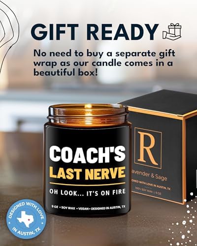 Funny Coach Candle, Coach Gifts for Women & Men, Appreciation Gifts for Coaches, Sports Themed Gift, Coach's Last Nerve, Soccer, Baseball, Volleyball, Basketball, Soccer, Hockey, Christmas, Birthday - Image 4