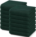 Homaxy 100% Cotton Waffle Weave Kitchen Dish Towels 12-Pack, Blackish Green by Homaxy