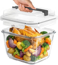 Razab 2700ml / 91oz / 11.5 Cups Large Glass Food Storage Container with Lid - Leakproof Glass Meal Prep Container for Roasting & Storing Leftovers, Glass Lunch Container, Microwave & Oven Safe by RazabHomeGoods