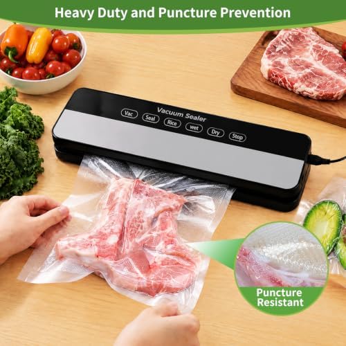 O2frepak Quart 8"x12" Vacuum Sealer Bags 200ct for Food Storage - Image 3