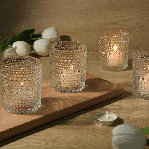 24 Pack Votive Candle Holder, 2.7x3.5 Inch Large Clear Candle Holders - Image 7