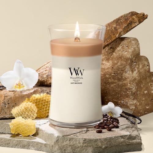 WoodWick Café Macchiato Trilogy Tri-Scented Candle, Crackling Wick, 21.5oz - Image 2