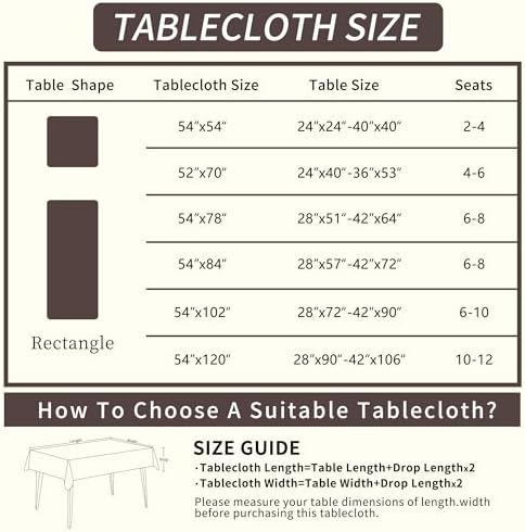 Rectangle Table Cloth,100% Waterproof Tablecloth Oil Proof Spill Proof Vinyl Table Cloth, Wipe Clean Plastic Table Cover for Dining, Camping, Indoor and Outdoor 54" x 120",Rose - Image 4