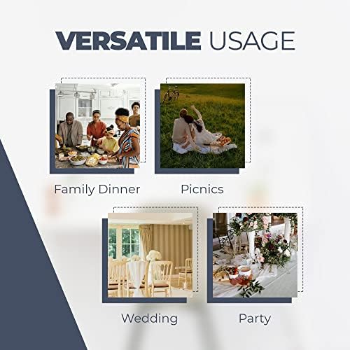 Decorelia Faux Linen Square Tablecloth for Dining Room,Waterproof Texture Decorative Farmhouse Rustic Table Cloth for Indoor Outdoor Party Holiday Banquet Picnics Patio,52x52 Inch (Square),Denim Blue - Image 6