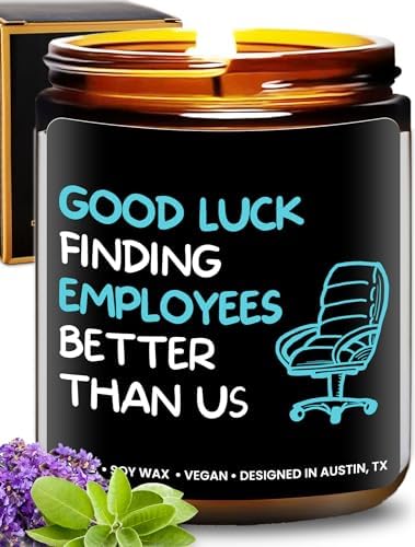 Funny Boss Men Candle, National Boss Day Gift for Men, Gag Gift for Boss by RosaVila