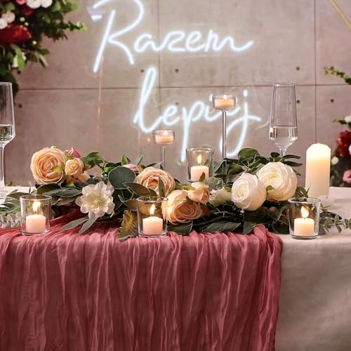 LETINE 72-Pack Votive Candle Holders, Clear Glass Tea Light Candle Holder - Image 3