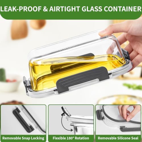 Glass Meal Prep Containers, 10 Pack Glass Food Storage Containers with Lids - Image 5