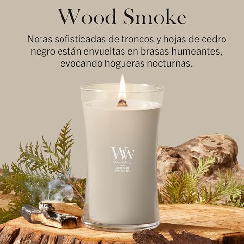 WoodWick Scented Candle | Large Hourglass Candle | Wood Smoke | Perfect Gifts for Women - Image 2