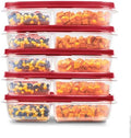 Rubbermaid EasyFindLids Meal Prep Containers 5.1 Cup Red by Rubbermaid