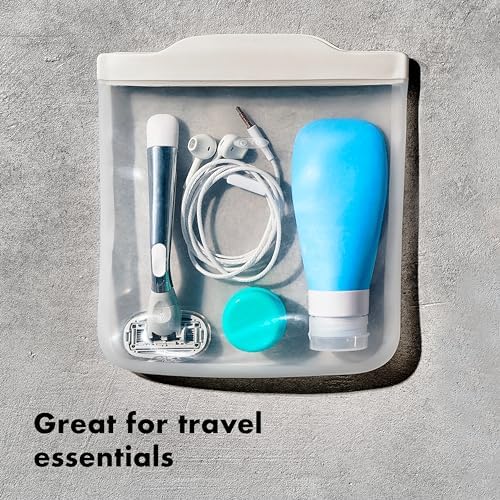 OXO Good Grips Silicone Reusable Bag - Gallon Bag (128 oz), Lagoon - Image 6