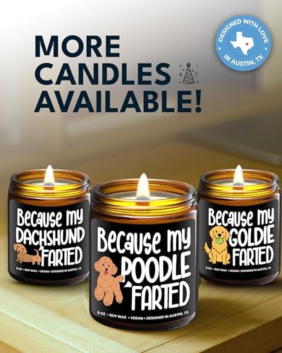 Funny Poodle Candle, Poodle Gifts for Women and Men, Unique Funny Pet-Themed Gift Ideas for Her, Best Present for Pet Lovers, Perfect Present for Dog Mom and Dog Dad, Birthday, Christmas, Gift-Ready - Image 6
