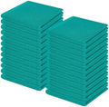 Homaxy 100% Cotton Waffle Weave Kitchen Dish Cloths 24-Pack, Teal by Homaxy