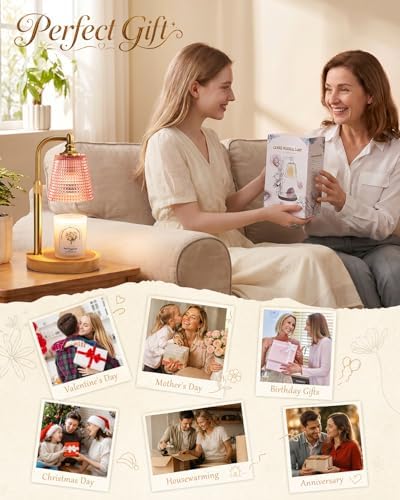 Candle Warmer Lamp with Timer, Birthday Gifts for Women,Pink Dorm Decor - Image 6