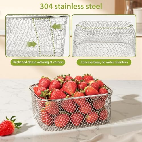 5 PCS Large Fruit storage Containers for Fridge Food Storage Containers - Image 5