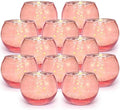 Volens Round Rose Gold Votive Candle Holders, 12 Pcs Mercury Glass Votives by VolensLightUpYourLife