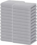Homaxy 100% Cotton Waffle Weave Kitchen Dish Towels 24-Pack, Light Gray by Homaxy