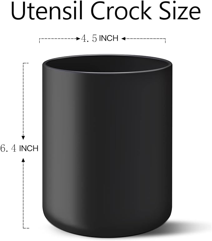 LATCHHOOK Matte Black Utensil Holder - Image 6