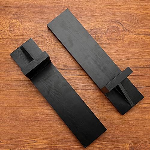 OwnMy 2PCS Wood Wall Candle Sconces Rustic Wall Mount Pillar Candle Sconces - Image 5