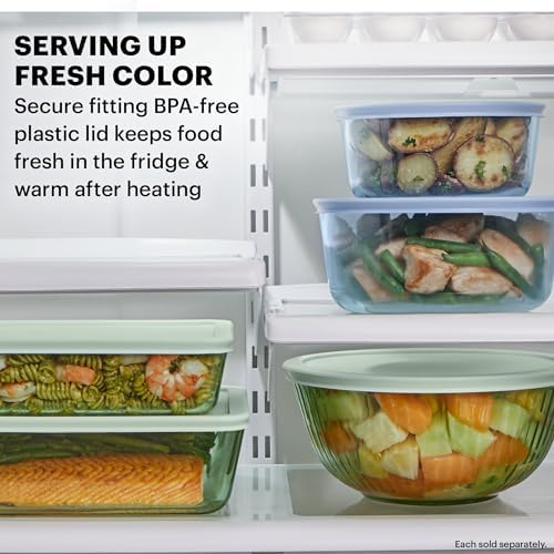 Pyrex Colors Tinted 12-Piece Small/Medium/Large Food Storage Container Set - Image 4