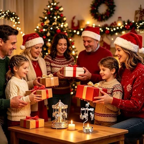 kingnero Rotary Candle Holder Spinning Candleholder Tea Light Candle Powered Carousel Small Gift (Horse) - Image 6