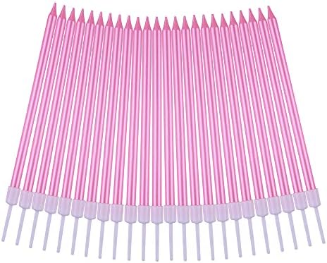 PHD CAKE 36-Count Pink Long Thin Metallic Birthday Candles, Cake Candles, Birthday Parties, Wedding Decorations, Party Candles, Cake Decorations - Image 4