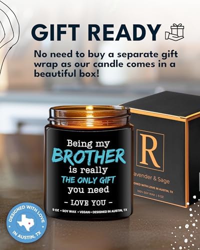 Being My Brother Candle, Funny Gifts for Brothers, Brother Gift from Sister - Image 4