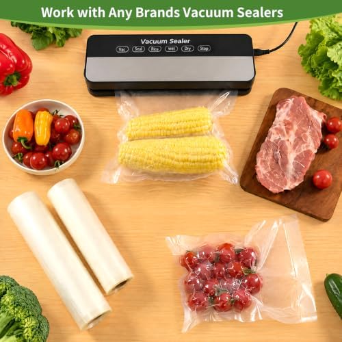O2frepak Quart 8"x12" Vacuum Sealer Bags 200ct for Food Storage - Image 4