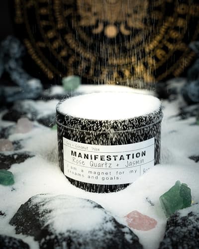Crystal Soy Candles, Handmade Wishing Gifts, Wishing Law of Attraction, Moon Magic, Birthday Candle Gifts. (Manifestation) - Image 3