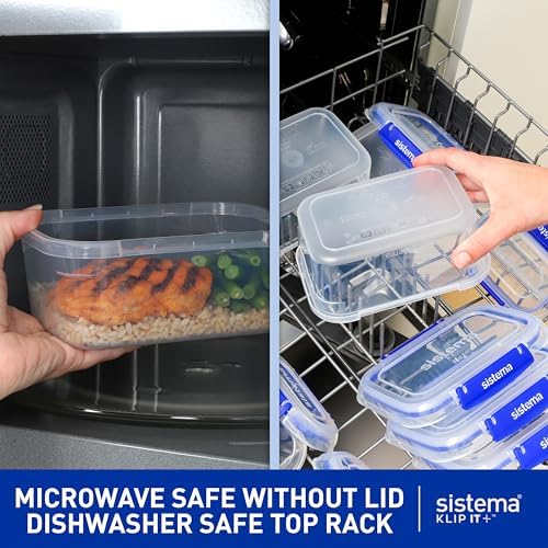 Sistema KLIP IT Large 5L Food Storage Container, Airtight & Stackable, Dishwasher, Freezer, & Microwave-Safe, BPA-Free - Image 4