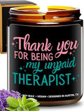 Funny Candle for Best Friend, Thank You for Being My Unpaid Therapist Candle, Unique Best Friend Candles for Women, Funny Friendship Gifts, Gifts for Bestfriends, Birthday, Christmas, Gift-Ready by RosaVila