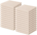 Homaxy 100% Cotton Waffle Weave Kitchen Dish Cloths 24-Pack, Beige by Homaxy