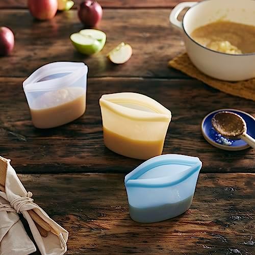 Stasher Premium Reusable Silicone Food Storage Bowl, Clear, 1-Cup - Image 3