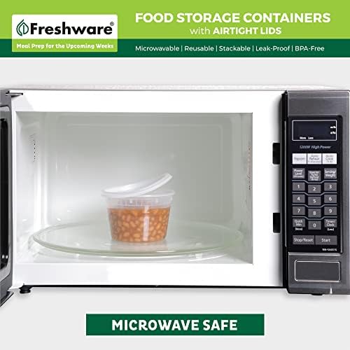 Freshware [240 Pack] 16 oz Food Storage Containers with Lids, Plastic Containers, Freezer Safe | Meal Prep | Stackable | Leakproof | BPA Free, Clear - Image 5