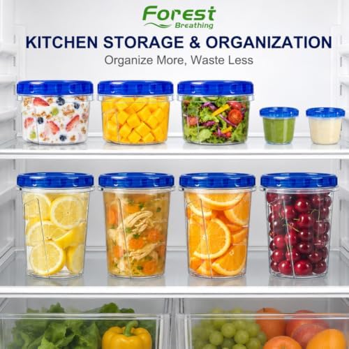 18 Pack Freezer Food Storage Containers with Twist Lids for Soup Meal Prep - Image 6