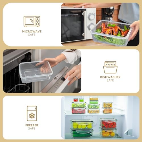 HOMETALL 50 Piece Food Storage Containers with Lids Airtight - Image 5