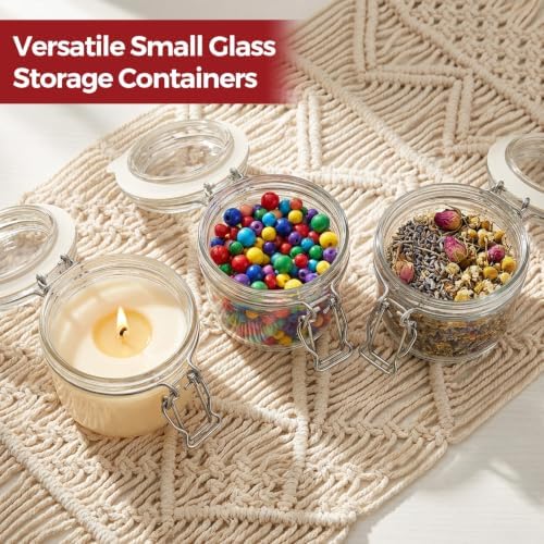 Small Glass Containers with Airtight Lids 4 oz 6 Pack Mini Jam Jars - Image 7