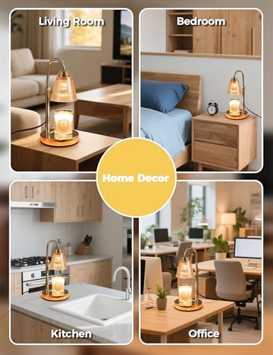 Candle Warmer Lamp with Timer Home Decor Birthday Gifts for Women Mom Her - Image 6
